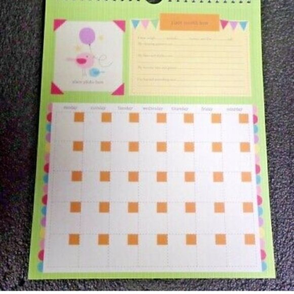 Pepper Pot Baby's First Year Calendar, Circus Pals - Picture 5 of 12